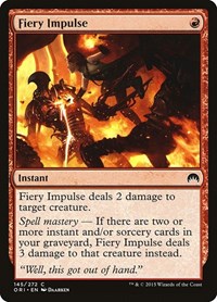 Fiery Impulse - Magic Origins - Magic: The Gathering card