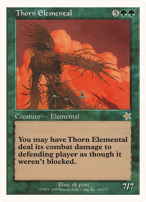 Thorn Elemental (Starter 1999) - Oversize Cards - Magic: The