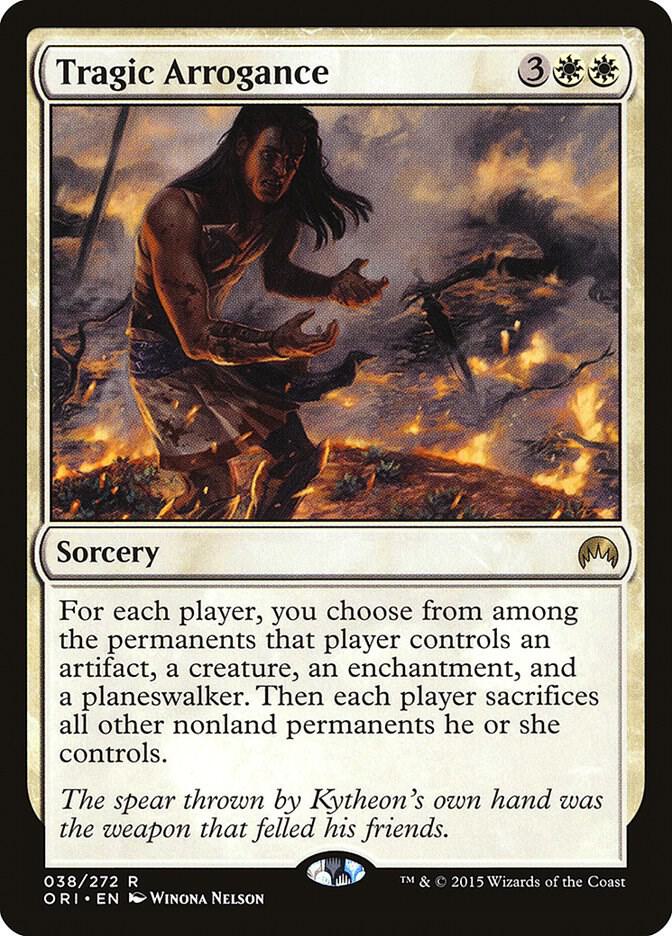 Tragic Arrogance – Magic Origins, Lightly Played English MTG, Excellent Condition