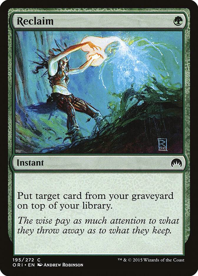 Reclaim - Magic Origins - Magic: The Gathering - TCGplayer.com