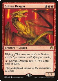 Shivan Dragon - Magic Origins - Magic: The Gathering card