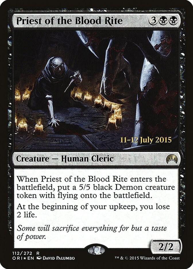 Priest of the Blood Rite #112s — Magic Origins Promos