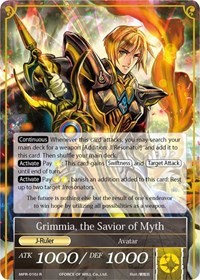 Pandora, the Weaver of Myth // Grimmia, the Savior of Myth - Force of Will The Moon Priestess Returns trading card