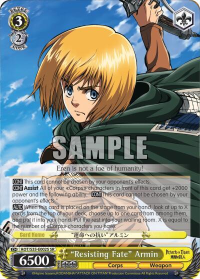 "Resisting Fate" Armin (SR)