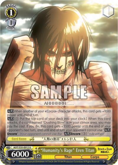 "Humanity's Rage" Eren Titan