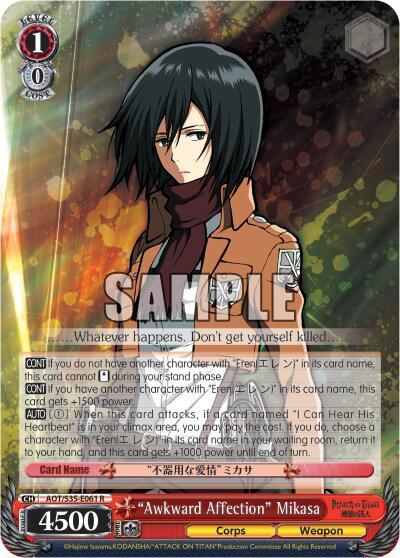 "Awkward Affection" Mikasa