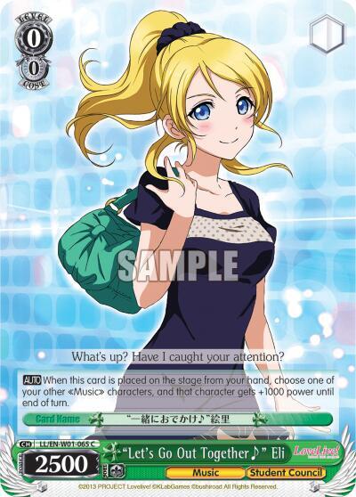 "Let's Go Out Together~" Eli