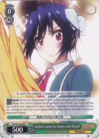 Seishiro Cannot be Honest with Herself (NISEKOI -False Love-) — Weiss Schwarz card