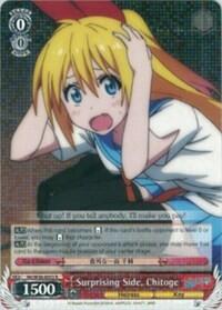 Surprising Side, Chitoge NISEKOI -False Love- Rare Weiss Schwarz card — value and price
