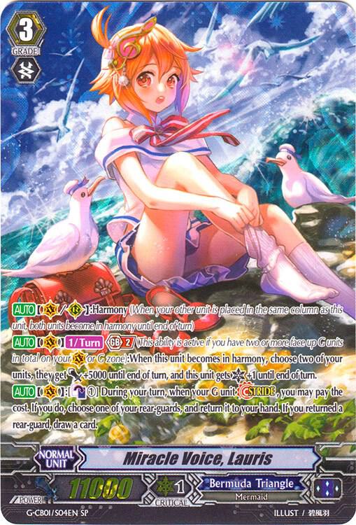 Miracle Voice, Lauris (SP) - G-CB01: Academy of Divas - Cardfight