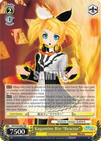 Kagamine Rin "Reactor" (PD/S29-E002 RR) card