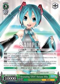 Resonating "DIVA" Hatsune Miku (PD/S29-E026 RR+) card