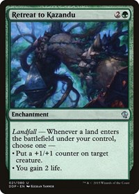 Retreat to Kazandu - Duel Decks: Zendikar vs. Eldrazi - Magic: The Gathering card