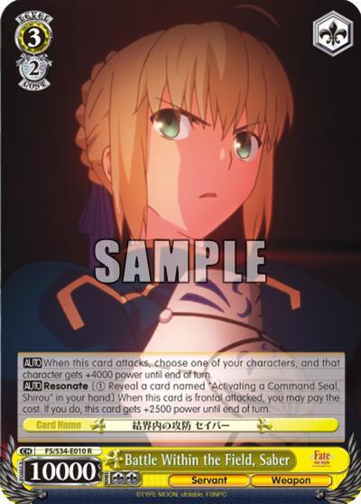 Battle Within the Field, Saber