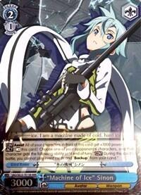 "Machine of Ice" Sinon (RRR) Sword Art Online II Triple Rare Weiss Schwarz card — value and price