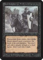 Black Knight - Alpha Edition - Magic: The Gathering