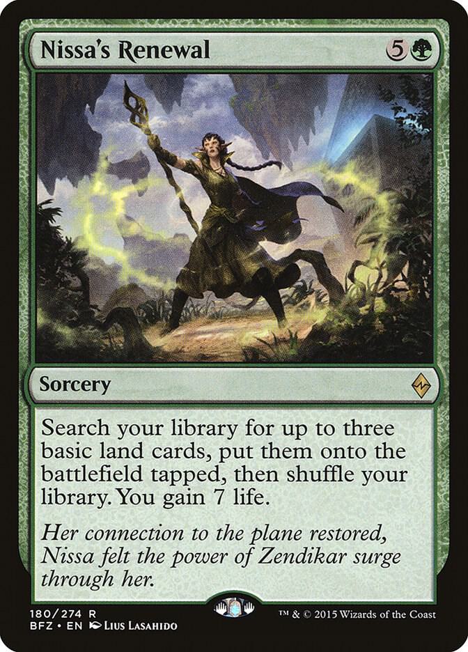 Nissa's Renewal - Battle for Zendikar - Magic: The Gathering