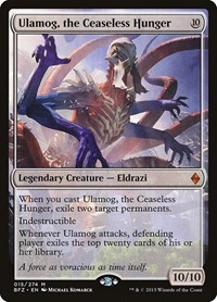 Ulamog, the Ceaseless Hunger - Battle for Zendikar - Magic: The Gathering