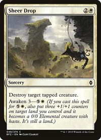 Sheer Drop - Battle for Zendikar - Magic: The Gathering card