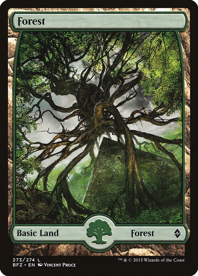 Forest (273) - Full Art - Battle for Zendikar - Magic: The