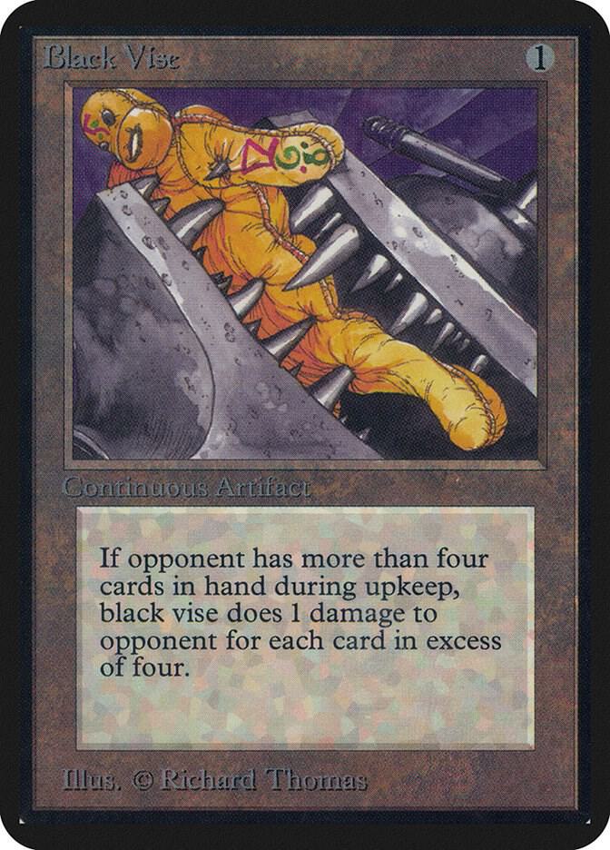 【1993】MTG 黒の万力 Black vise / α alpha アルファ Black Vise - Alpha Edition - Magic: The Gathering