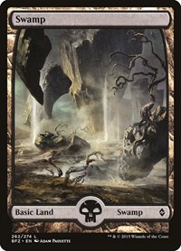 Swamp (262) - Full Art - Battle for Zendikar - Magic: The Gathering card