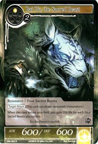 Bai Hu, the Sacred Beast - Force of Will The Seven Kings of the Lands trading card
