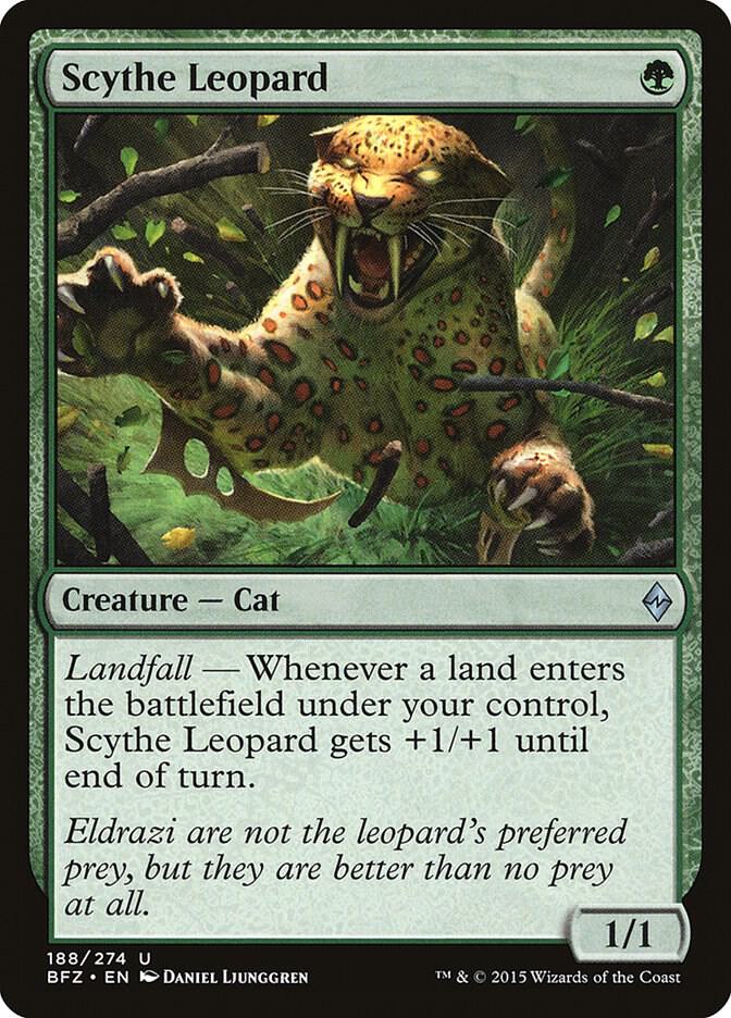 Scythe Leopard - Battle for Zendikar - Magic: The Gathering