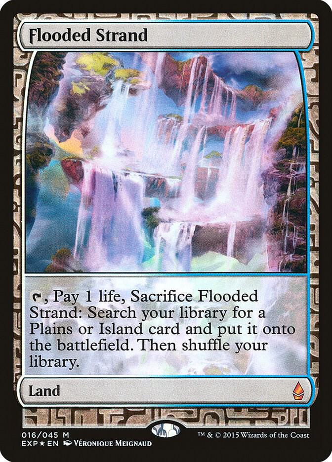 EXPエクスペディションFoil 溢れかえる岸辺/Flooded Strand Flooded Strand - Zendikar Expeditions - Magic: The Gathering