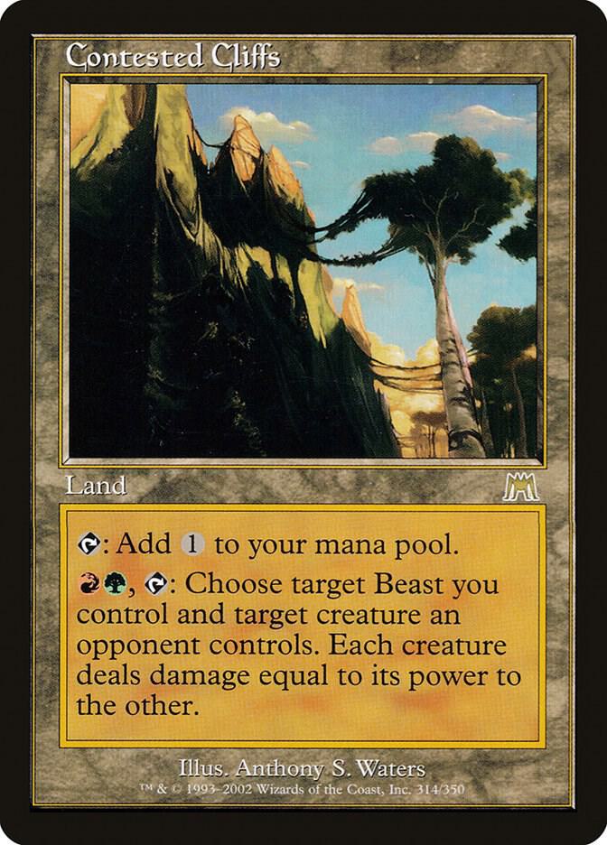争乱の崖地　フォイル　旧枠　4枚　英語 Contested Cliffs - Onslaught - Magic: The Gathering - TCGplayer.com