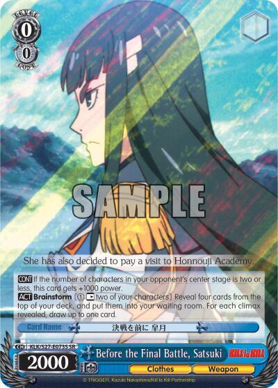 Before the Final Battle, Satsuki (SR)