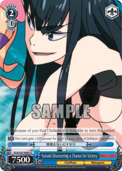 Satsuki Discovering a Chance for Victory