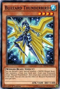 Near Mint Condition YUGIOH Card Blizzard Falcon Mint