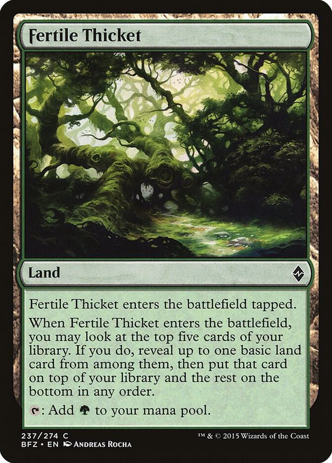 Fertile Thicket - Battle for Zendikar - Magic: The Gathering
