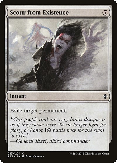 Scour from Existence from BFZ #13, Magic: The Gathering card