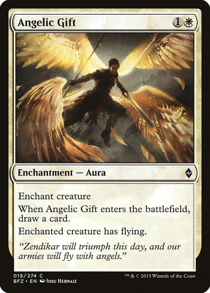 Angelic Gift - Battle for Zendikar - Magic: The Gathering