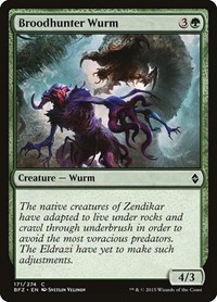 Broodhunter Wurm - Battle for Zendikar - Magic: The Gathering card