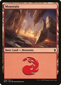 Mountain (268) - Battle for Zendikar - Magic: The Gathering card
