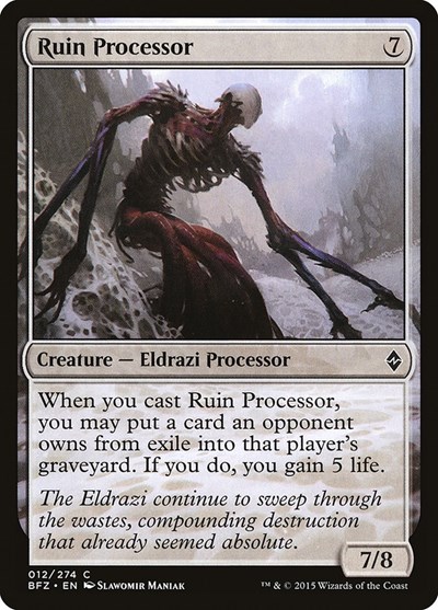 Ruin Processor from BFZ #12, Magic: The Gathering card