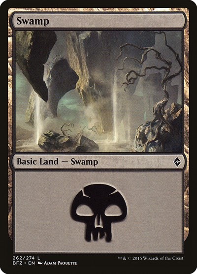 Swamp from BFZ #262a, Magic: The Gathering card