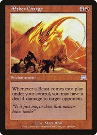 Aether Charge - Onslaught - Magic: The Gathering card
