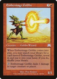 Embermage Goblin - Onslaught - Magic: The Gathering card
