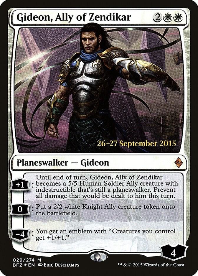 Gideon, Ally of Zendikar - Prerelease Cards - Magic: The Gathering