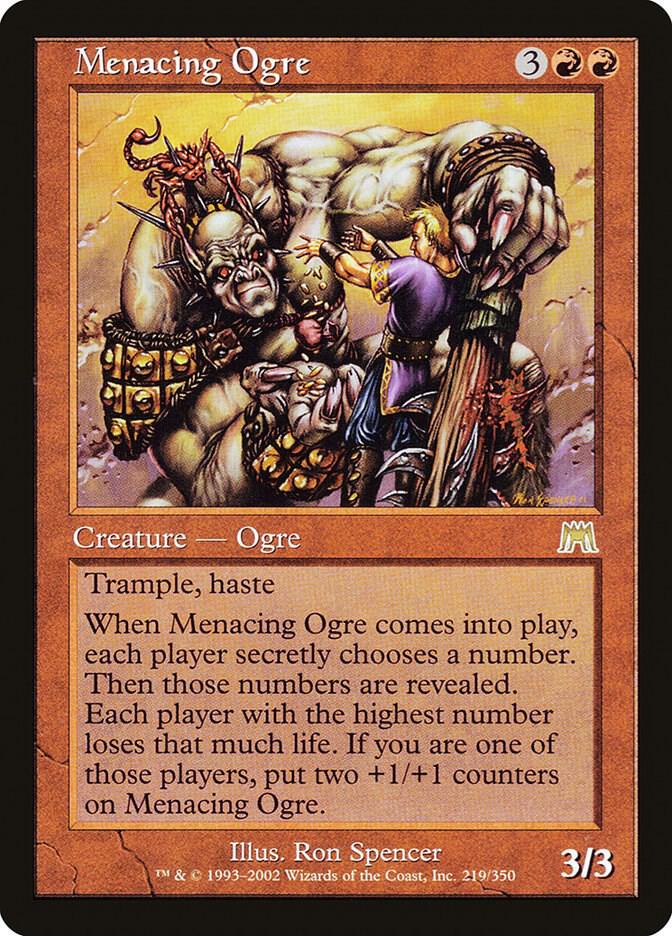 Menacing Ogre 219 card