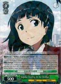 Suguha Cheering On Her Brother