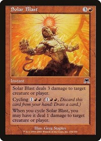 Solar Blast - Onslaught - Magic: The Gathering card