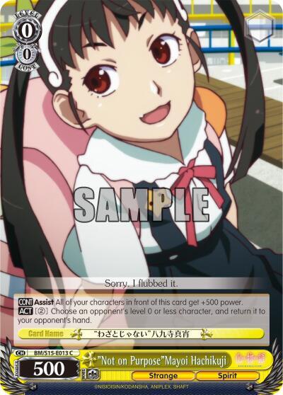 "Not on Purpose"Mayoi Hachikuji