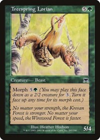 Treespring Lorian - Onslaught - Magic: The Gathering card