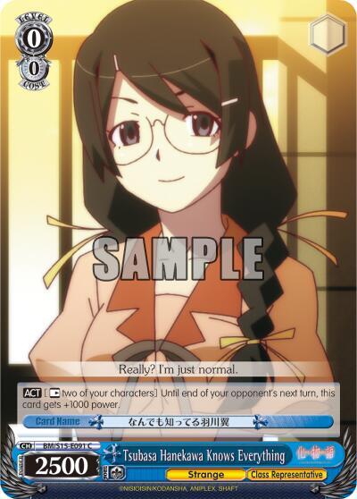 Tsubasa Hanekawa Knows Everything