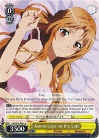 Asuna Lays on the Sofa - Sword Art Online - Weiss Schwarz